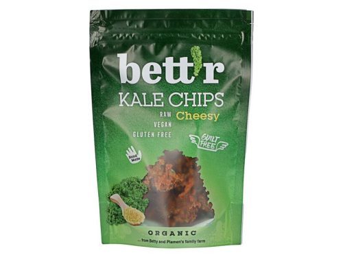Bett'r Bio, vegán, gluténmentes kelkáposzta chips sajt ízű 30 g