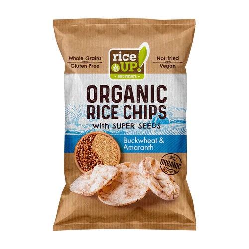 Rice Up! BIO Barna rizs chips hajdina&amaránt 25 g
