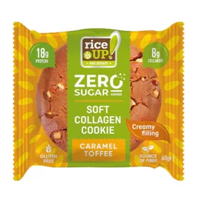 Rice UP Zero Kollagén, protein keksz karamell ízű, 60 g