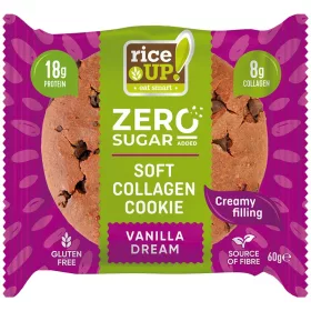 Rice UP Zero Kollagén, protein keksz Vanília ízű, 60 g