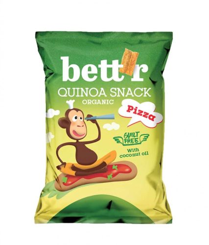 Bett'r Bio, vegán, gluténmentes quinoa snack pizzás 50 g