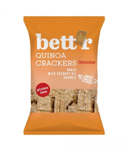 Bett'r Bio, vegán, gluténmentes quinoa kréker szezámmaggal 100 g