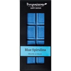   Benjamissimo Happy Edition - BIO, vegán fehér csokoládé kék spirulinával 60 g