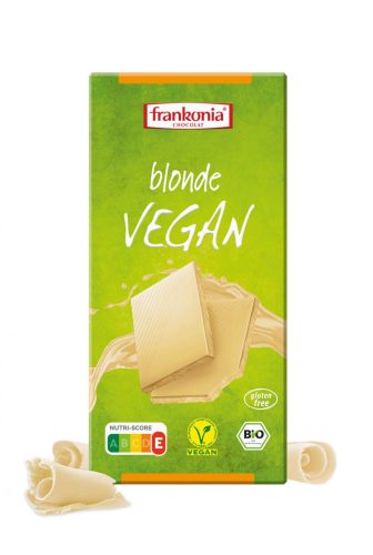 Frankonia Bio, vegán, gluténmentes fehér csokoládé 100 g