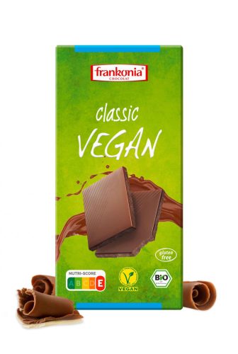 Frankonia Bio, vegán, gluténmentes tejcsokoládé 100 g