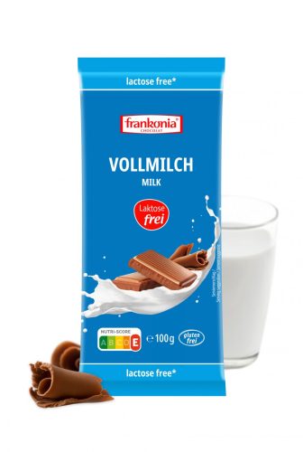 Frankonia glutén-és laktózmentes tejcsokoládé 100 g
