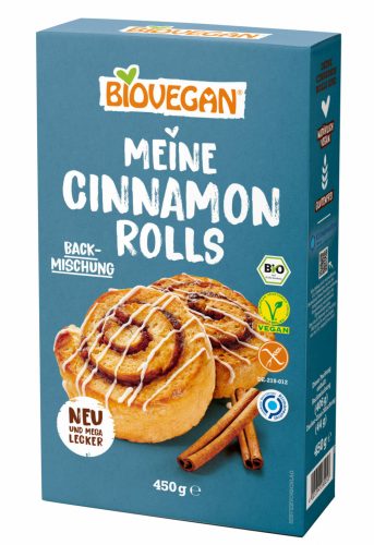 BioVegan Bio, vegán, gluténmentes My Cinnamon Rolls lisztkeverék 450 g