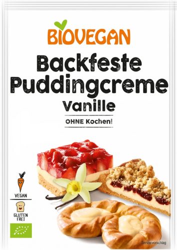BioVegan Bio, vegán, gluténmentes süthető vaníliás pudingkrém 50 g