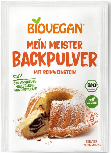 BioVegan Bio, vegán, gluténmentes sütőpor 3x17 g