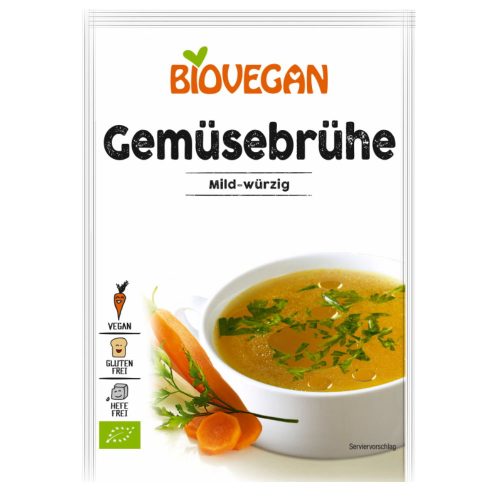 BioVegan Bio, vegán, gluténmentes zöldségleves alappor- élesztő és zeller nélkül 100 g