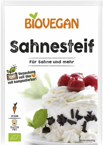 BioVegan Bio, vegán, gluténmentes krémmerevítő 3x6 g