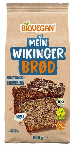 BioVegan Bio, vegán, gluténmentes Viking kenyér lisztkeverék 600 g