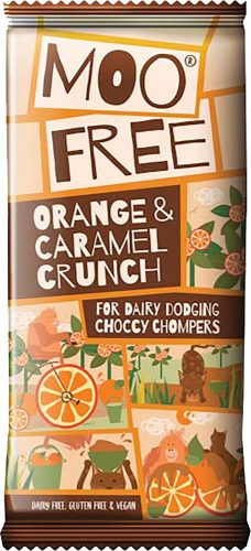 Moo Free vegán, gluténmentes narancsos csokoládé tábla 80 g