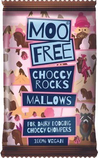 Moo Free vegán, gluténmentes Choccy Rocks - Mallows 35 g