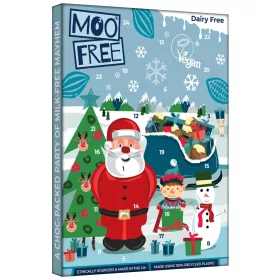   MOO FREE Karácsonyi BING Tejmentes Fehér Csokoládé Adventi naptár 70 g