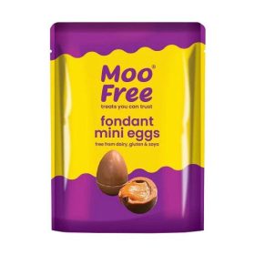   MOO FREE Fondanttal töltött tejmentes csokoládé tojások 84g