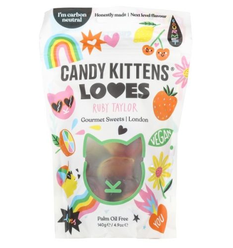 Candy Kittens vegán, gluténmentes Love Candy gumicukor 140 g