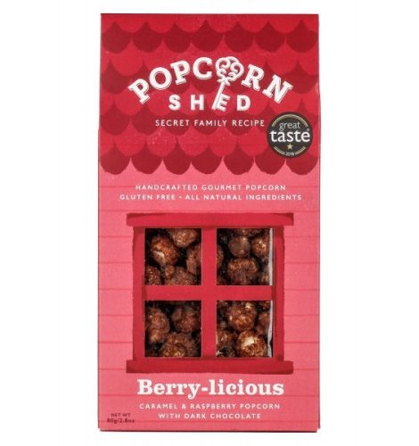 Popcorn Shed gluténmentes Málnás Étcsokoládés Popcorn 80 g