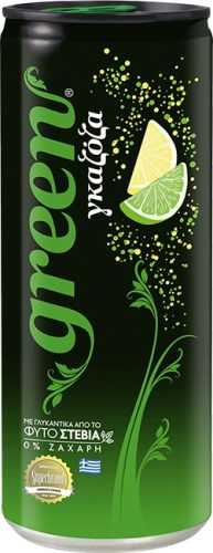 Green citrom&lime ízű szénsavas üdítőital steviaval 330 ml