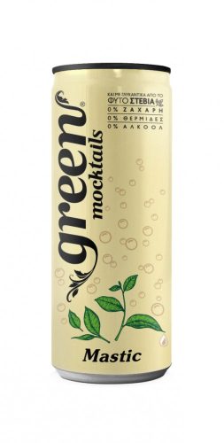Green Moctails Mastiha ízű alkoholmentes szénsavas üdítőital steviával 330 ml