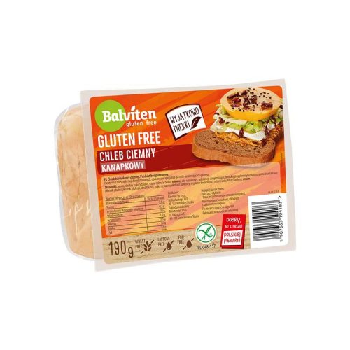 Balviten gluténmentes szeletelt barna kenyér 190 g