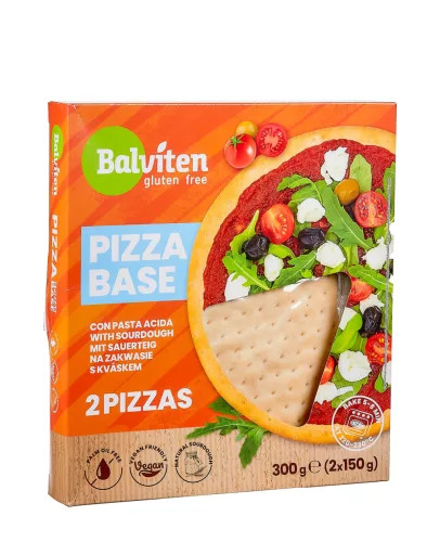 Balviten gluténmentes vegán pizzalap 300 g (2*150 g)