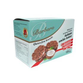   Barbara gluténmentes kókuszos krémmel töltött keksz 150 g