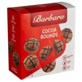   Barbara gluténmentes kakaós gömbi - kakaókrémmel töltött kakaós omlós sütemény 150 g