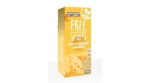 FreeScuits  gluténmentes sajt ízű keksz édesítőszerrel 115 g