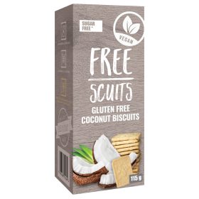   FreeScuits gluténmentes kókuszos keksz édesítőszerrel 115 g
