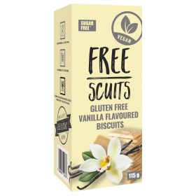   FreeScuits gluténmentes vaníliás keksz édesítőszerrel 115 g