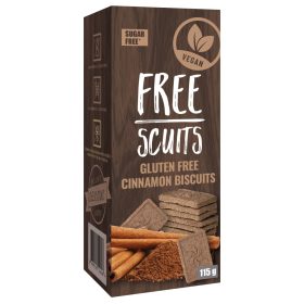   FreeScuits gluténmentes fahéjas keksz édesítőszerrel 115 g