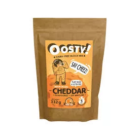   Oosty Cheddar ízű növényi alap mix 332g  (1kg növényi "sajthoz")
