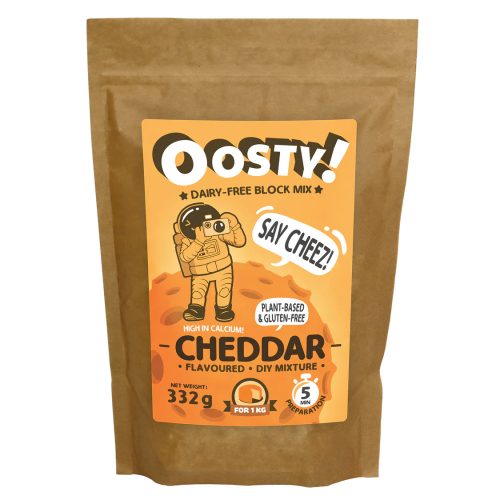 Oosty! Cheddar ízű növényi alap mix 332 g