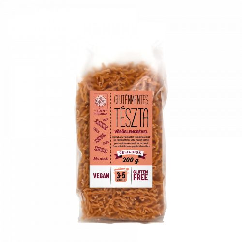 Eden Premium Easy Pasta vegán, gluténmentes tészta vöröslencsével kis orsó 200g