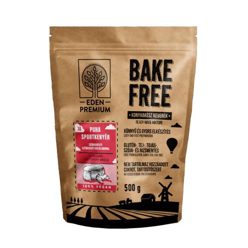 Eden Premium Bake-Free Gluténmentes, vegán sportkenyér lisztkeverék csökkentett szénhidráttartalommal 500g