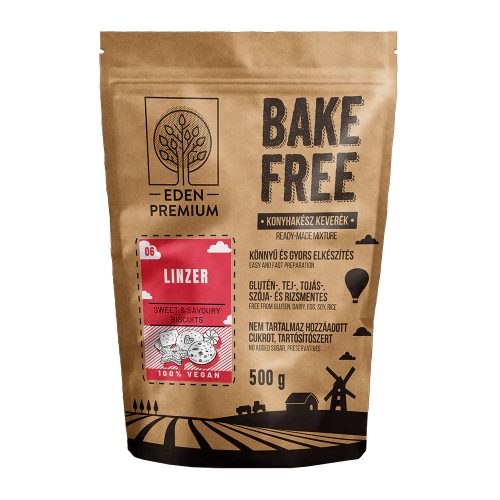 Eden Premium Bake-Free Vegán, Gluténmentes Linzer lisztkeverék 500 g