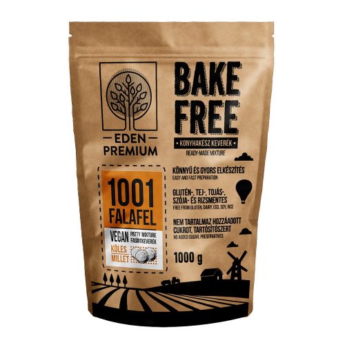Eden Premium Bake-Free Vegán, Gluténmentes 1001 Falafel fasírt keverék köleses 1000g