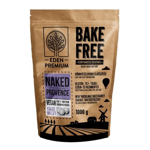 Eden Premium Bake-Free Vegán, Gluténmentes Naked Provence fasírtkeverék köleses 1000g