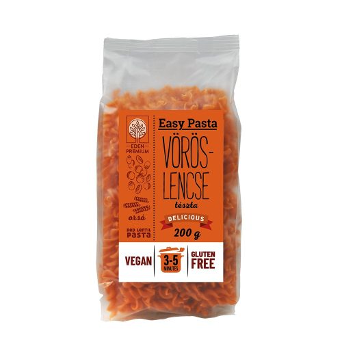 Eden Premium Easy Pasta vegán, gluténmentes Vöröslencse tészta orsó 200g