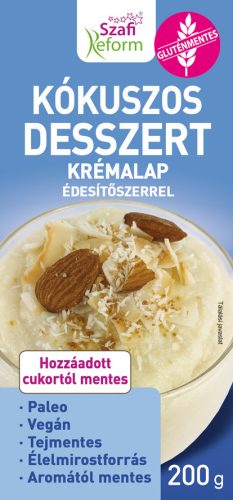 Szafi Reform Kókuszos desszert krémalap édesítőszerrel 200 g