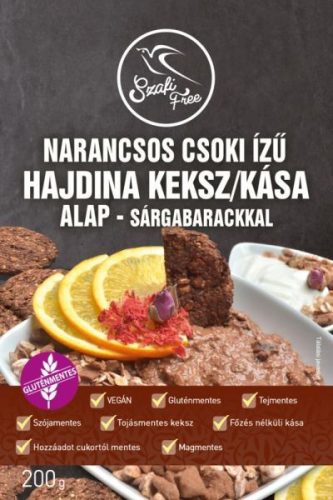 Szafi Free narancsos csoki ízű hajdina keksz/kása alap - sárgabarackkal 200 g