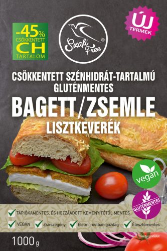 Szafi Free csökkentett szénhidrát-tartalmú bagett/zsemle lisztkeverék 1000 g
