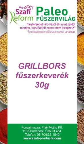Szafi Reform Paleo, gluténmentes grillbors fűszerkeverék 30 g