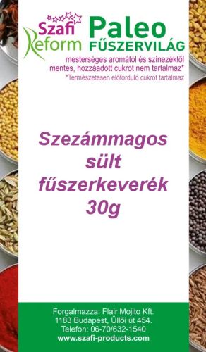 Szafi Reform Paleo, gluténmentes szezámmagos sült fűszerkeverék 30 g