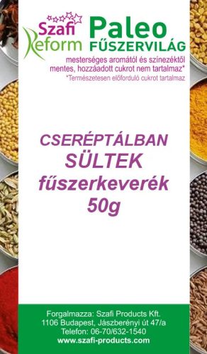 Szafi Reform Paleo, gluténmentes cseréptálban sültek fűszerkeverék 50 g
