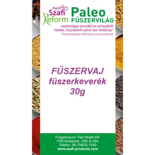 Szafi Reform Paleo, gluténmentes fűszervaj fűszerkeverék 30 g