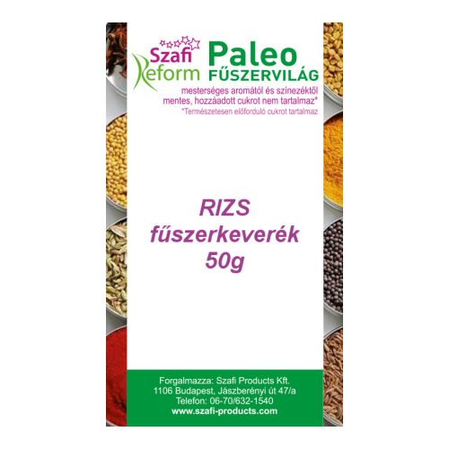 Szafi Reform Paleo, gluténmentes rizs fűszerkeverék 50 g