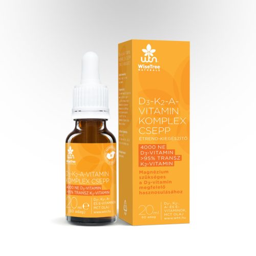 WTN gluténmentes D3-K2-A-vitamin komplex csepp 20 ml