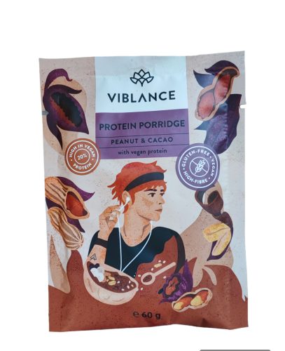 Viblance vegán, gluténmentes Peanut&Cacao proteinkása 60 g